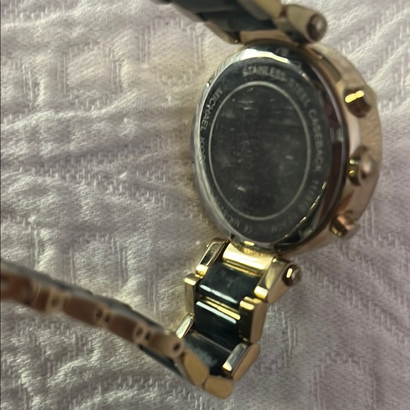 Women’s Michael Kors Gold and Blue Chronograph Watch - Picture 9 of 10